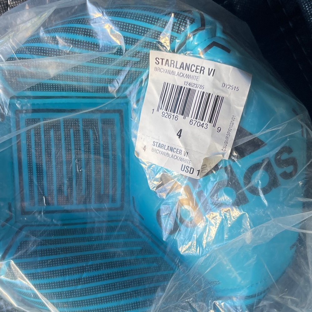 Adidas Starlancer VI Blue and Black Soccer Ball
